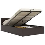 Cadre de lit � rangement hydraulique - vidaxl - gris - 180x200 cm - contemporain - design