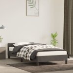 Cadre de lit - salutuya - tj60322 - velours gris foncé - 90x190 cm - design contemporain Cadre de lit - salutuya - tj60322 - velours gris foncé - 90x190 cm - design contemporain