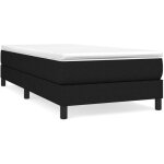 Cadre de lit  sommier tapissier - omabeta - noir - 90x190 cm - meubles haut de gamme