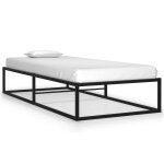 Vidaxl cadre de lit noir métal 90x200 cm Vidaxl cadre de lit noir métal 90x200 cm