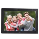 Cadre numrique led 15 pouces rsolution 1280 x 800 lecteur vido photo usb, lecteur carte yonis noir ...