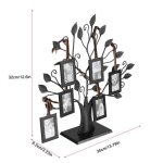 Cadre photo arbre g�n�alogique - surenhap - arbre daffichage - m�tal noir - 6 / 12 cadres - design contemporai ...