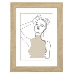 Cadre photo en bois copenhague ch�ne 40 x 50 cm