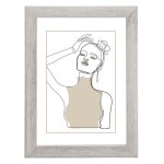 Cadre photo en bois copenhague taupe 30 x 40 cm