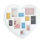 Relaxdays cadre photo c?ur 11 emplacements galerie multiple collage mural ple - mle mariage valentin ...