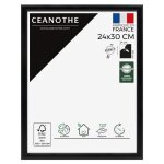 Cadre photo essentiel exposition noir 24x30 cm