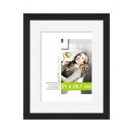 Cadre photo - open en ville - 21x297cm - bois - noir - rectangulaire