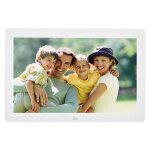 Cadre photo numrique - surenhap - 12 pouces - 1280x800 - rveil - tlcommande - blanc