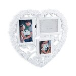 Cadre photos ple - mle lot de 2 c?ur mariage 3 photos galerie mur cadre mural collage diy 10x10 10x15 ...