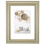 Cadre photo en plastique lobby dor� 30 x 40 cm