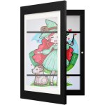 Cadre photo cadre pliant pour dessins cadre photo dart en bois cadre a4 cadre dart de 36x28x5cm pour ...