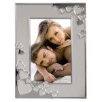 Cadre photo - hama - cape coral - argent� - 13 x 18 cm - romantique