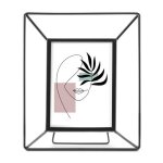 Cadre photo - kent - noir - 10 x 15 cm - m�tal - design contemporain