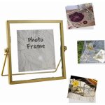 Cadre photo - salutuya - moderne - style nordique - mtal et verre - 15x15 cm