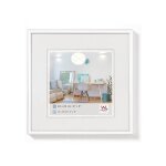 Cadre photo - walther - new lifestyle - 20x20 cm - plastique - blanc
