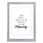 Cadre en plastique chiaro argent� 40 x 60 cm