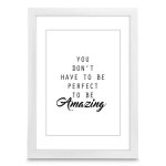 Cadre en plastique - hama - chiaro - 50 x 70 cm - blanc - int�rieur