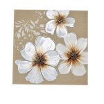 Cadre tableau fleur 60 x 60 cm peint  la main dcoration murale pour maison salon chambre bureau cadeau ...
