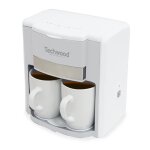 Cafetière 2 tasses duo techwood tca - 202 puissance : 420 - 500w - coloris blanc - deux tasses en porcelaine ... Cafetière 2 tasses duo techwood tca - 202 puissance : 420 - 500w - coloris blanc - deux tasses en porcelaine ...