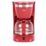 Cafeti�re �lectrique - livoo - dod163rc - 800 w - 125 l - 12 tasses - rouge