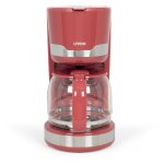 Cafeti�re �lectrique - livoo - dod201rc - 1000 w - 15 l - 12 � 14 tasses - rouge chili