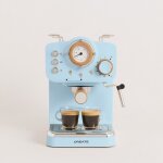 Cafeti�re expresso - thera retro - 20 bars - r�servoir 125l - bleu pastel
