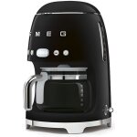 Cafeti�re filtre smeg dcf02bleu - 10 tasses - 1050w - ann�e 50 - noir