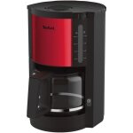 Cafetire filtre tefal - 12l - 15 tasses - rouge et inox
