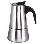 Cafetire italienne - royal swiss - 6 tasses - inox 18 / 10 - compatible tous feux - gris