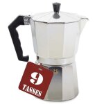 Cafeti�re italienne alu moka expresso silver line 9 tasses 450 ml