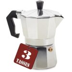Cafeti�re italienne aluminium moka expresso argent�e 150 ml 3t