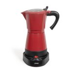 Cafetière italienne électrique livoo dod117rc coloris rouge - 300ml 6 tasses 480w Cafetière italienne électrique livoo dod117rc coloris rouge - 300ml 6 tasses 480w