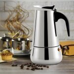 Cafetire italienne - momotou - 200ml - acier inoxydable - pour 4 personnes - expresso