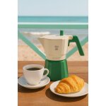 Cafetire italienne - pezzetti - futurexpress - aluminium - 6 tasses - vert