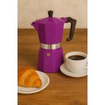 Cafetire italienne - pezzetti - italexpress - aluminium - 6 tasses - lila