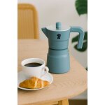 Cafeti�re italienne - pezzetti - solidexpress - aluminium - 6 tasses - vert