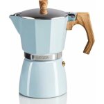 Cafeti�re moka italienne - haeger - mod�le 6 tasses - couleur bleu - arr�t automatique - programmable ...