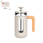 Cafetiere  piston - kitchen craft - la cafetire pisa - 3 tasses - acier inoxydable - verre borosilicat ...
