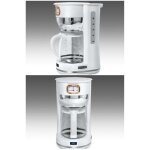 Cafeti�re - muse - vintage - 1. 4 l - 10 tasses - sans fil - blanche dore