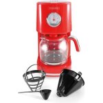 Kitchencook - cafetire filtre rtro 15l - filtre rutilisable nylon - arrt automatique - maintien au ...