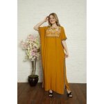 Gandoura caftan abaya maison fte tunique longue oriental t cape rose poudre laila