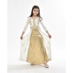 Caftan enfant fille takchita abaya robe dubai aid blanc 8
