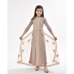 Caftan enfant fille takchita abaya robe dubai aid rose 8