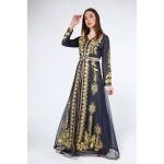 Caftan vert deau grande taille rimka takchita abaya karakou robe oriental
