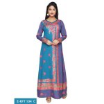 Caftan - maison ethnique - bleu turquoise - tunique longue - taille s au 6xl