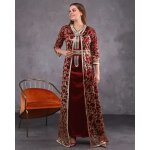 Caftan rouge pailleté haute gamme - takchita karakou abaya djellaba Caftan rouge pailleté haute gamme - takchita karakou abaya djellaba