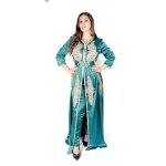 Caftan alka vert avec pantalon - femme - adulte
