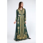 Caftan vert grande taille rimka takchita abaya karakou robe oriental