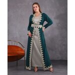 Caftan vert pas cher kaftan takchita abaya karkour djellaba dubai