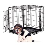 Relaxdays cage pour chien pliante bote transport voiture box pour chiot 2 portes bac fond box grillage ...